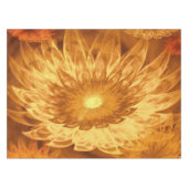 Tafelkleed Fantasie Bloemen Geel (Voorkant (Horizontaal))