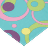 Tafelkleed Funky Blauwe Cirkels (Gekanteld)