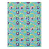 Tafelkleed Funky Blauwe Cirkels (Voorkant)