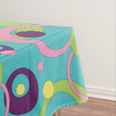 Tafelkleed Funky Blauwe Cirkels (Voorbeeld)