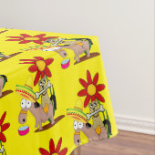 Tafelkleed Geel Mexicaans Ezel Hond Sombrero (Voorbeeld)