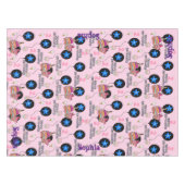 Tafelkleed, Gelukkige 2e Verjaardag, #2nd Roze Tafelkleed (Voorkant (Horizontaal))