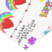 Tafelkleed Happy Valentine's Day Happy Birthday (Gekanteld)