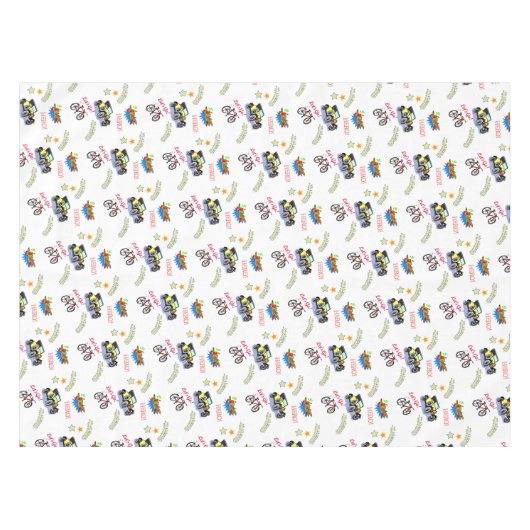 Tafelkleed Hero Fiets Auto Vliegtuig (Voorkant (Horizontaal))