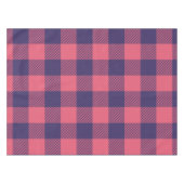 Tafelkleed Hot Roze Magenta Indigo Buffalo Plaid (Voorkant (Horizontaal))