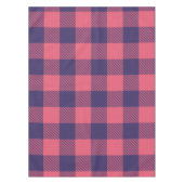 Tafelkleed Hot Roze Magenta Indigo Buffalo Plaid (Voorkant)