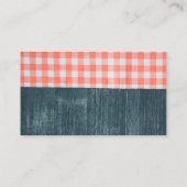 Tafelkleed | Houtstructuur Visitekaartje (Achterkant)