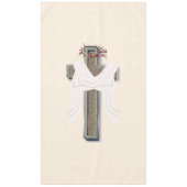 Tafelkleed Huishoudelijke Linnen Beige Achtergrond (Voorkant)