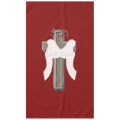 Tafelkleed Huishoudelijke Linnen Rode Achtergrond (Voorkant)