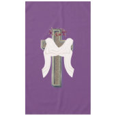 Tafelkleed Huishoudlinnen Paarse Achtergrond (Voorkant)