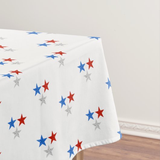 Tafelkleed juli 4 Patriottische Sterren (Voorbeeld)