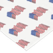 Tafelkleed juli 4 Patriottische Vlag (Gekanteld)