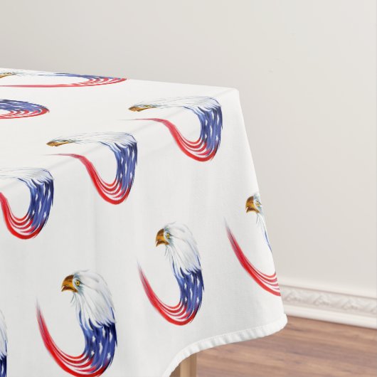 Tafelkleed juli 4 Patriottische Vlag Adelaar (Voorbeeld)
