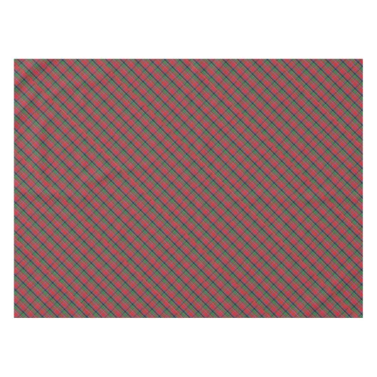 Tafelkleed Kerst Plaid Rood, Blauw Groen Plaid (Voorkant (Horizontaal))
