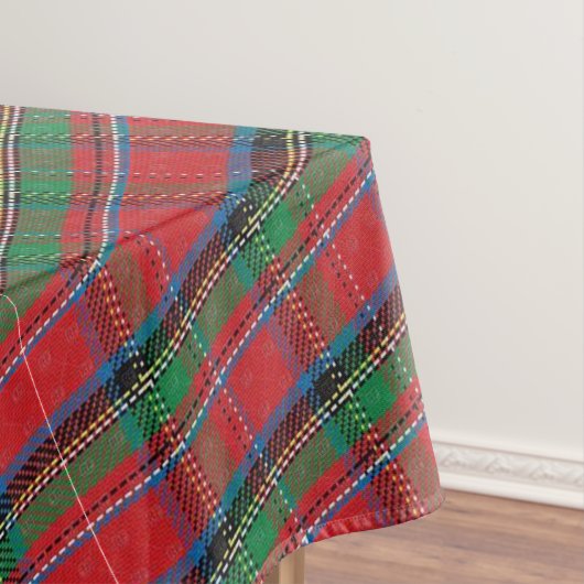 Tafelkleed Kerst Plaid Rood, Blauw Groen Plaid (Voorbeeld)