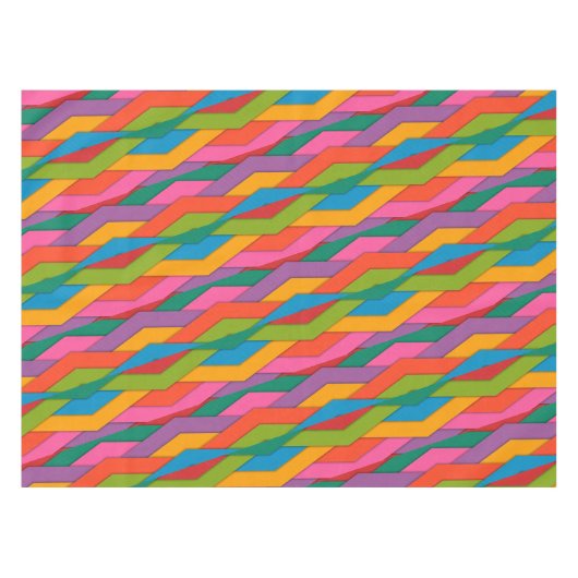 Tafelkleed Kleurrijke Driehoeken (Voorkant (Horizontaal))