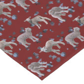 Tafelkleed 'Lamb Frenzy' (Burgundyrood) (Hoek)