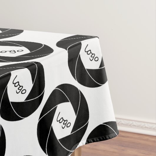 Tafelkleed logo wit beursstand (Voorbeeld)