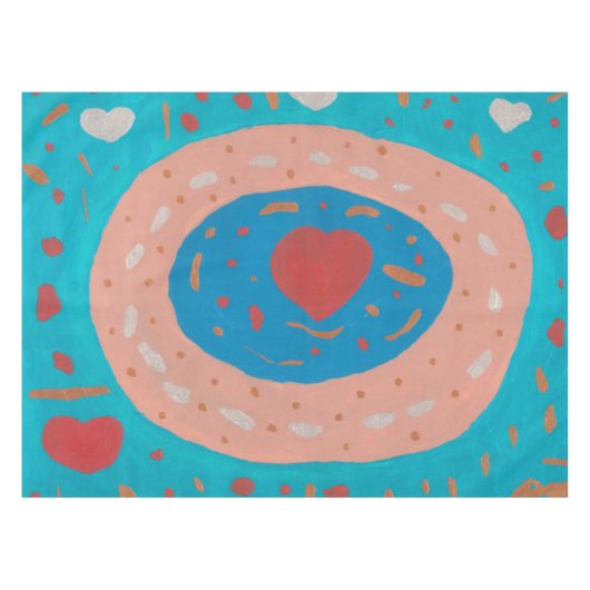 Tafelkleed Love Circles (Voorkant (Horizontaal))