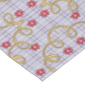 Tafelkleed, Merry Christmas Blue Plaid Rode Bogen Tafelkleed (Gekanteld)