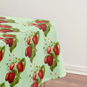 Tafelkleed met aardbei-thema voor thuisdecoratie