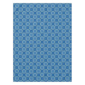 Tafelkleed met blauwe en groene medaillons (Voorkant)