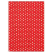 Tafelkleed met bloemen in rood en wit (Voorkant)