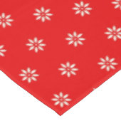 Tafelkleed met bloemen in rood en wit (Gekanteld)