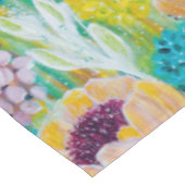 Tafelkleed met bloemmotief van Hydrangea en Papave (Gekanteld)