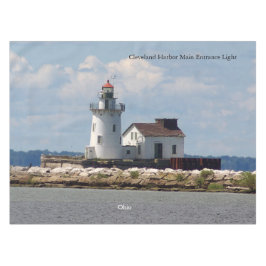Tafelkleed met Cleveland Harbor Main Entrance Ligh