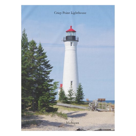 Tafelkleed met Crisp Point Lighthouse (Voorkant)