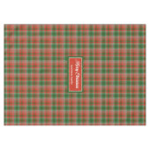 Tafelkleed met eigen naam Traditionele Kerstlook (Voorkant (Horizontaal))