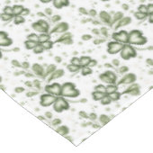 Tafelkleed met groen klaverpatroon (Gekanteld)