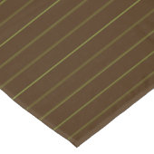 Tafelkleed met limoenstrepen op chocoladebruine on (Gekanteld)