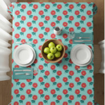 Tafelkleed met madeliefjesmotief