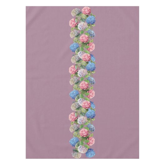 Tafelkleed met oude hortensia's (Voorkant)