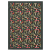 Tafelkleed met paddenstoelen in mid-century stijl (Voorkant)