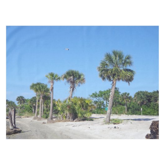 Tafelkleed met palmbomen (Voorkant (Horizontaal))