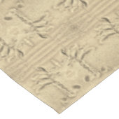 Tafelkleed met palmbomen zand tekening (Gekanteld)