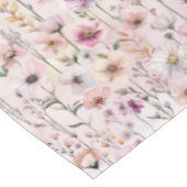 Tafelkleed met pastel wilde bloemen – Stof roze Wi (Gekanteld)