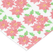 Tafelkleed met Poinsettia decoratie (Hoek)