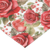 Tafelkleed met stijlvolle rode rozen (Gekanteld)