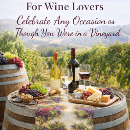 Tafelkleed met Toscaanse wijngaard druiven