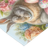 Tafelkleed met vintage paashaas en paaseieren (Hoek)