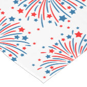 Tafelkleed met vuurwerk voor 4 juli (Hoek)