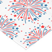 Tafelkleed met vuurwerkprint voor 4 juli (Hoek)