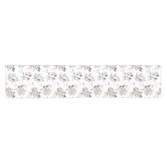 Tafelkleed met waterverf bloemen (Horizontaal)