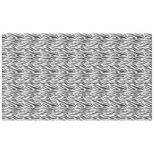 Tafelkleed met zebraprint zwart en wit (Voorkant (Horizontaal))