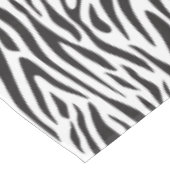 Tafelkleed met zebraprint zwart en wit (Gekanteld)