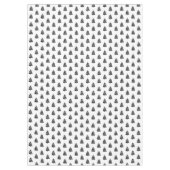 Tafelkleed met zwarte en witte kerstbomen (Voorkant)